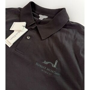 Mondavi Winery Calvin Klein Polo Black Size L Robert Mondavi California Napa NWT